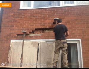 Replacing Cracked Brickwork