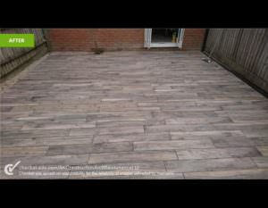 After Levelling & Decking